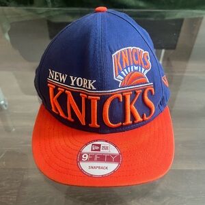 New Era Knicks Blue and Orange Snapback